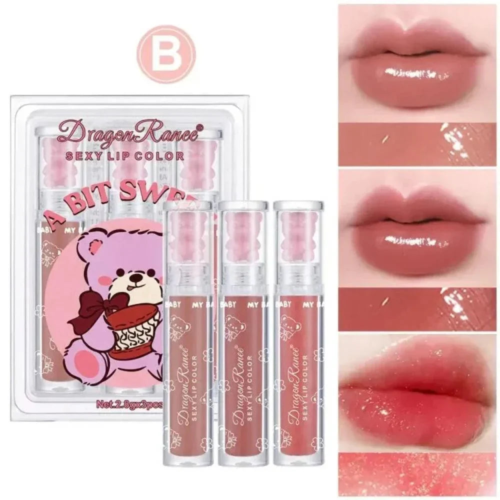 3Pcs Dragon Ranee Bear Sexy Lip Colors Set - Buy Online in Pakistan at Cosmia.pk