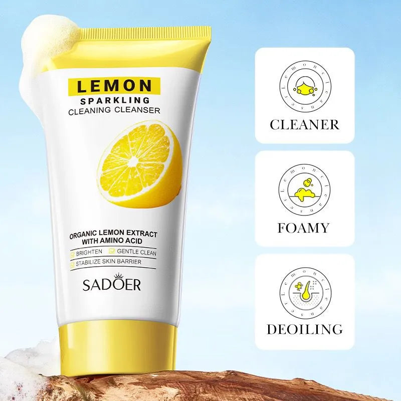 SADOER Lemon Sparkling Cleaning Cleanser With Amino Acid - Buy Online in Pakistan at Cosmia.pk