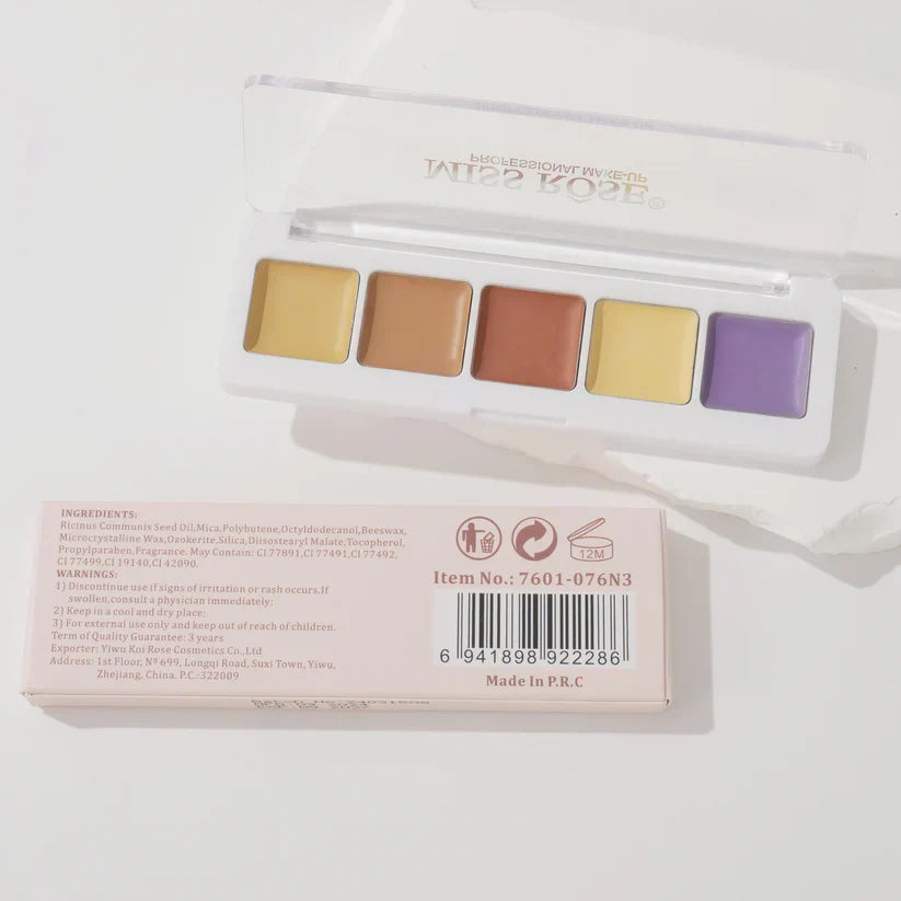 Miss Rose All-Round Conceal Palette - 5 Colors - Buy Online in Pakistan at Cosmia.pk