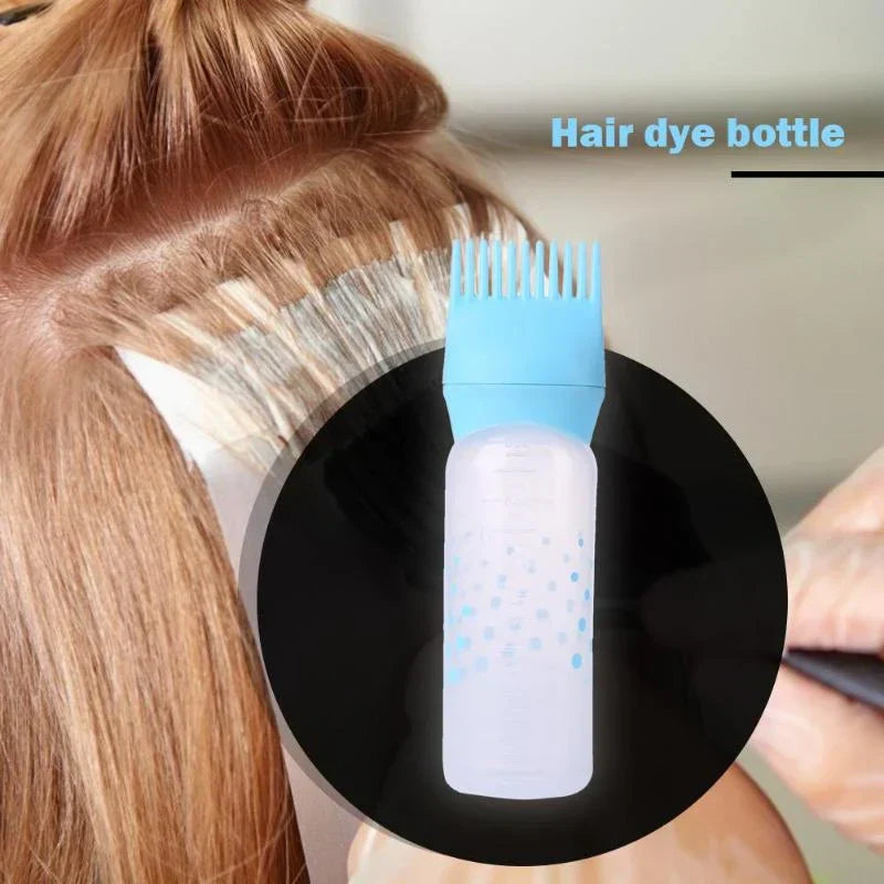 Empty Hair Dye Bottle - Reusable With Applicator Brush Bottles - 120ml - Buy Online in Pakistan at Cosmia.pk