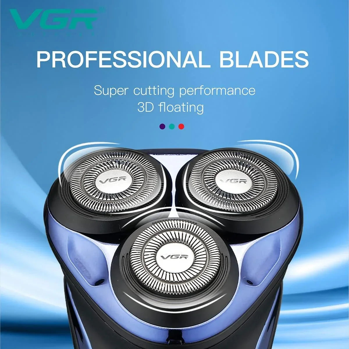 VGR V-306 Wet & Dry 3 Head Electric Shaver - Buy Online in Pakistan at Cosmia.pk