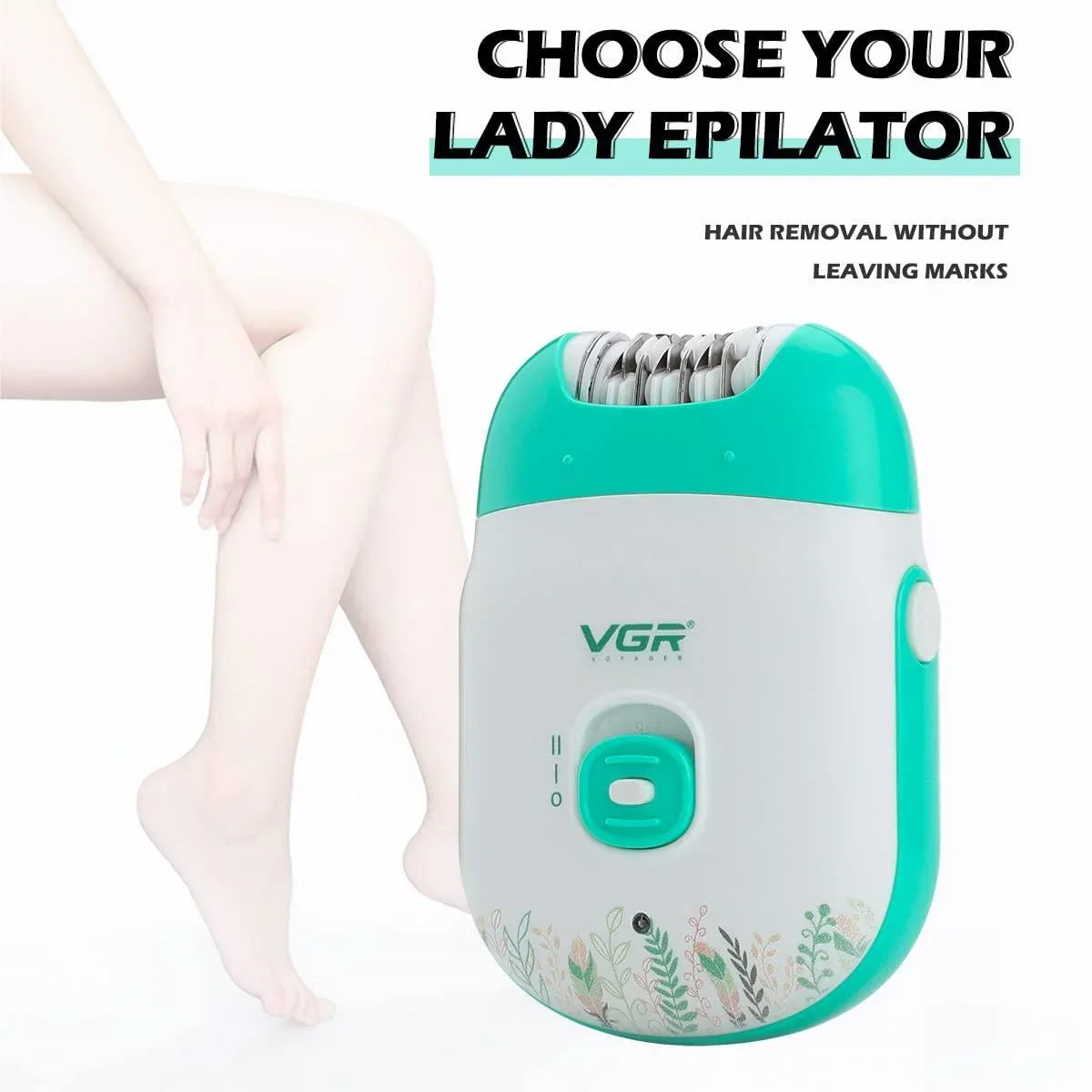 VGR V-726 Wet & Dry Compact Professional Cordless Women Epilator - Buy Online in Pakistan at Cosmia.pk