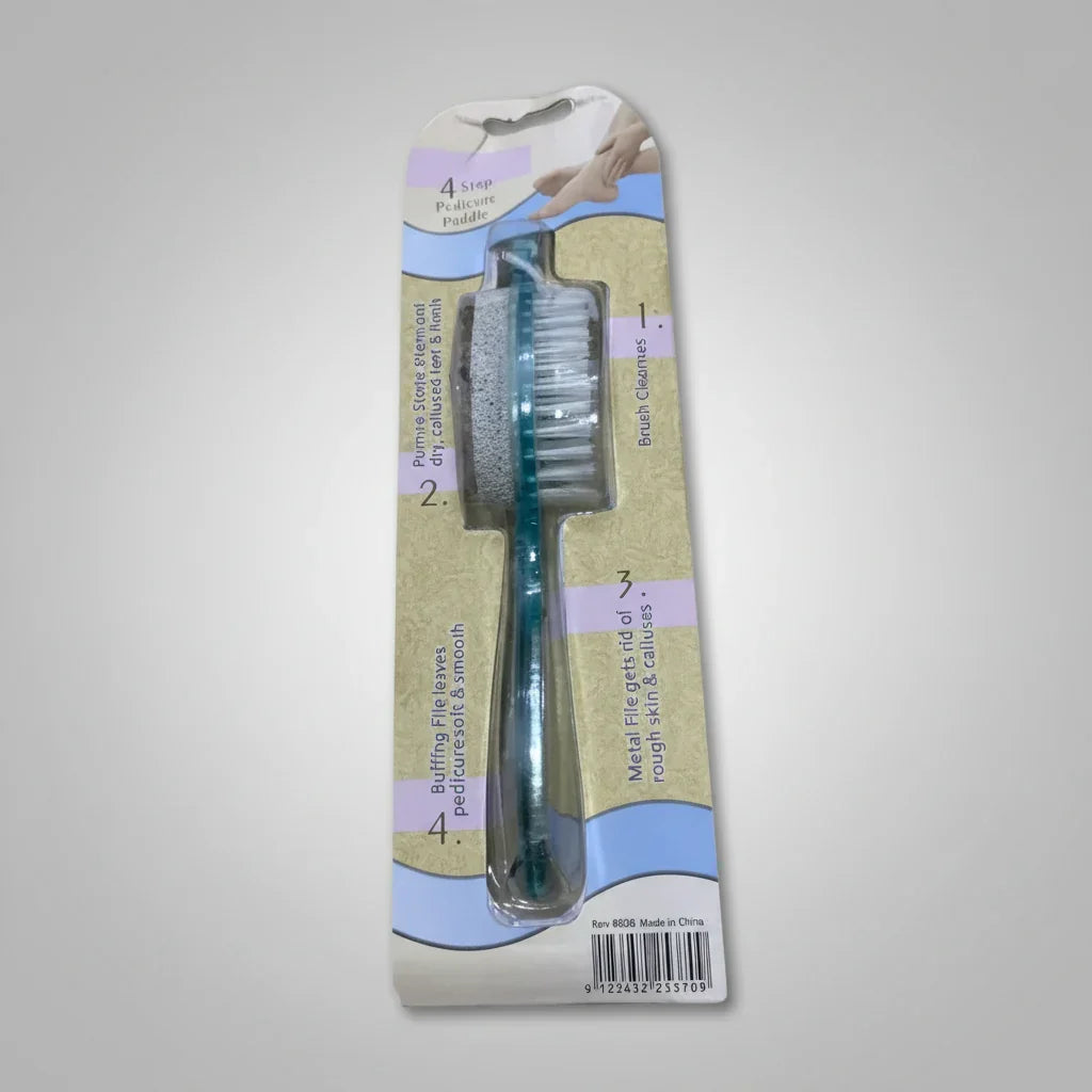4 Step Foot Pedicure Paddle Brush - Buy Online in Pakistan at Cosmia.pk