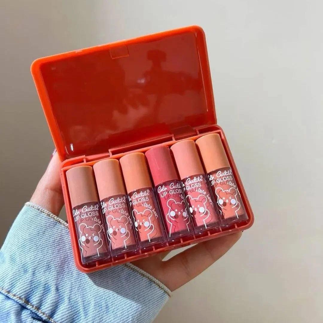 Color Castle Cute Bear Lip Glosses-Set of 6 - Buy Online in Pakistan at Cosmia.pk