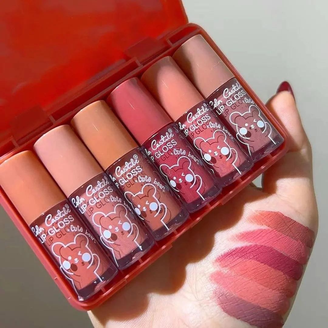 Color Castle Cute Bear Lip Glosses-Set of 6 - Buy Online in Pakistan at Cosmia.pk