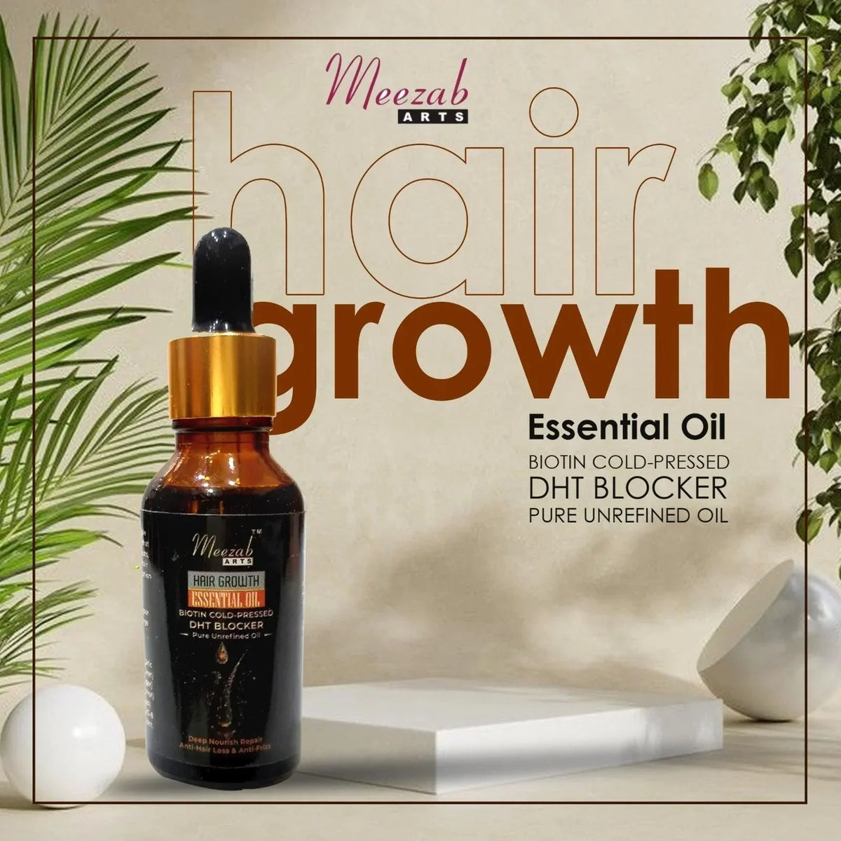 Meezab Arts Hair Growth Oil - Buy Online in Pakistan at Cosmia.pk