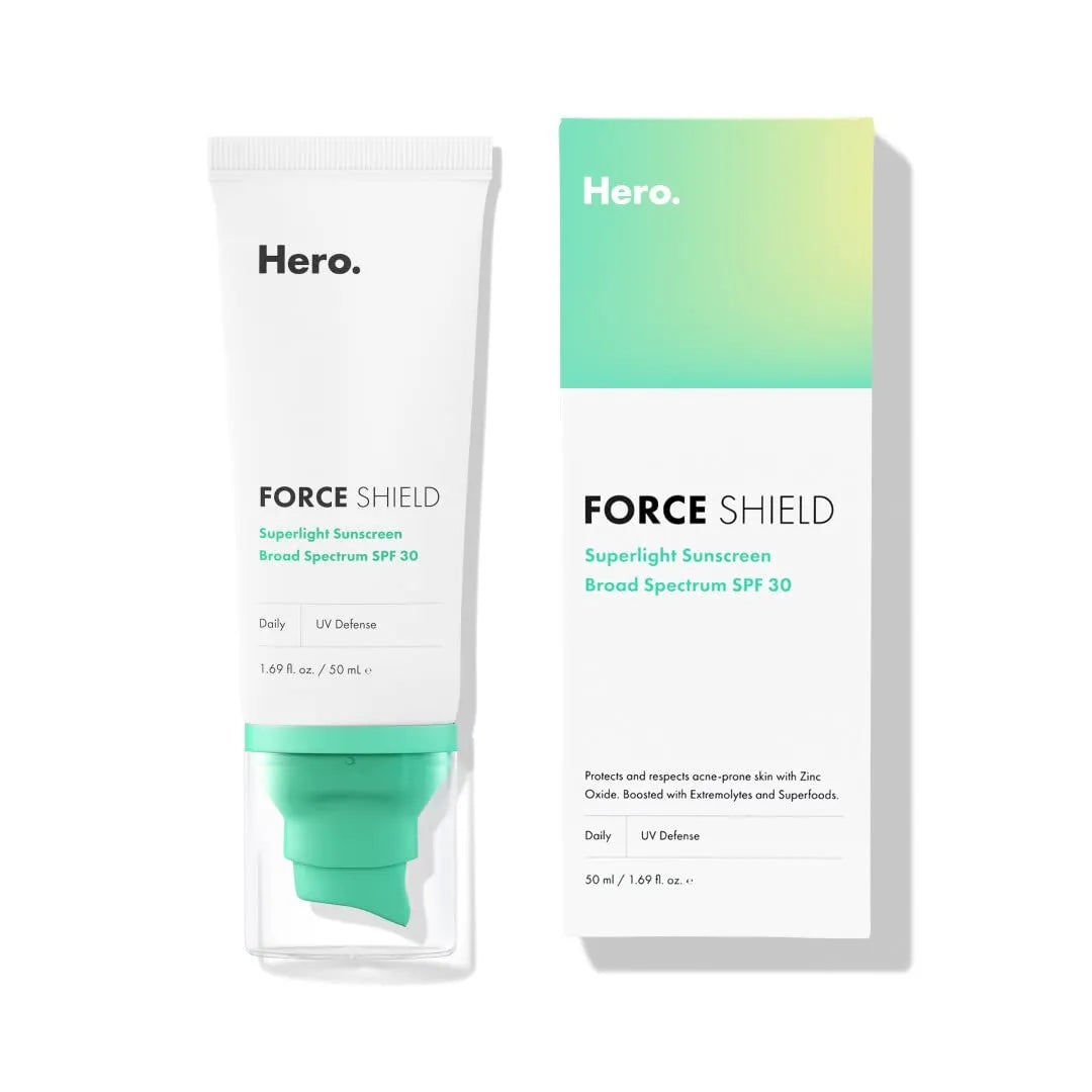 Hero Cosmetics Force Shield Superlight Sunscreen SPF 30 - 50ml - Buy Online in Pakistan at Cosmia.pk