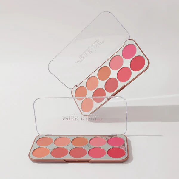 Miss Rose Blushers Palette - 10-Color - Buy Online in Pakistan at Cosmia.pk