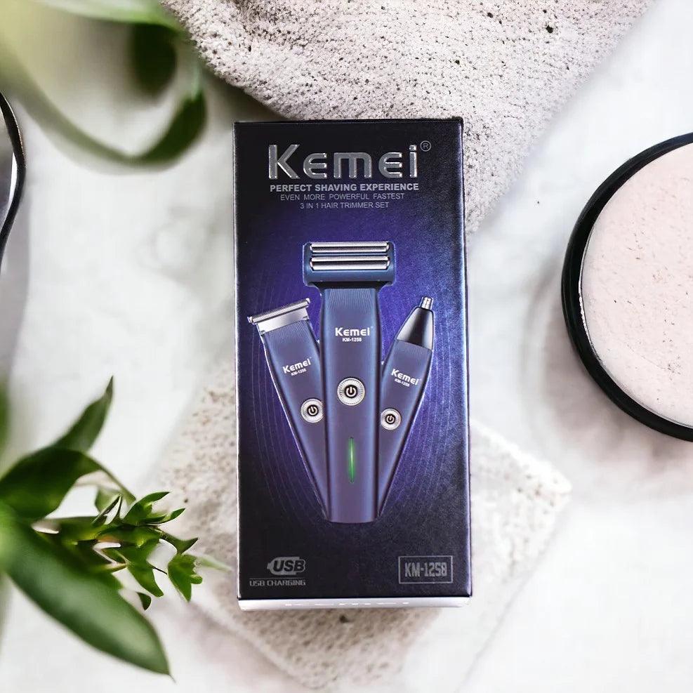 Kemei Professional 3in1 Men’s Grooming Heavy Duty Kit - Buy Online in Pakistan at Cosmia.pk