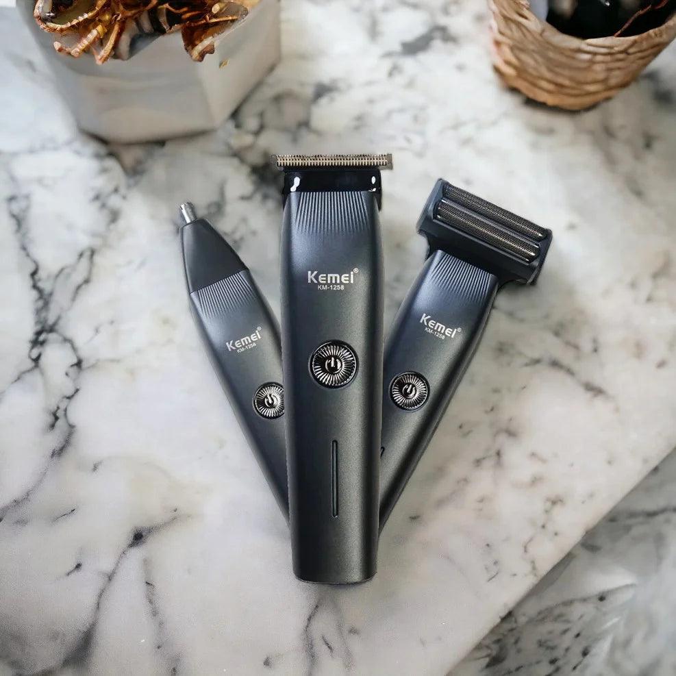 Kemei Professional 3in1 Men’s Grooming Heavy Duty Kit - Buy Online in Pakistan at Cosmia.pk