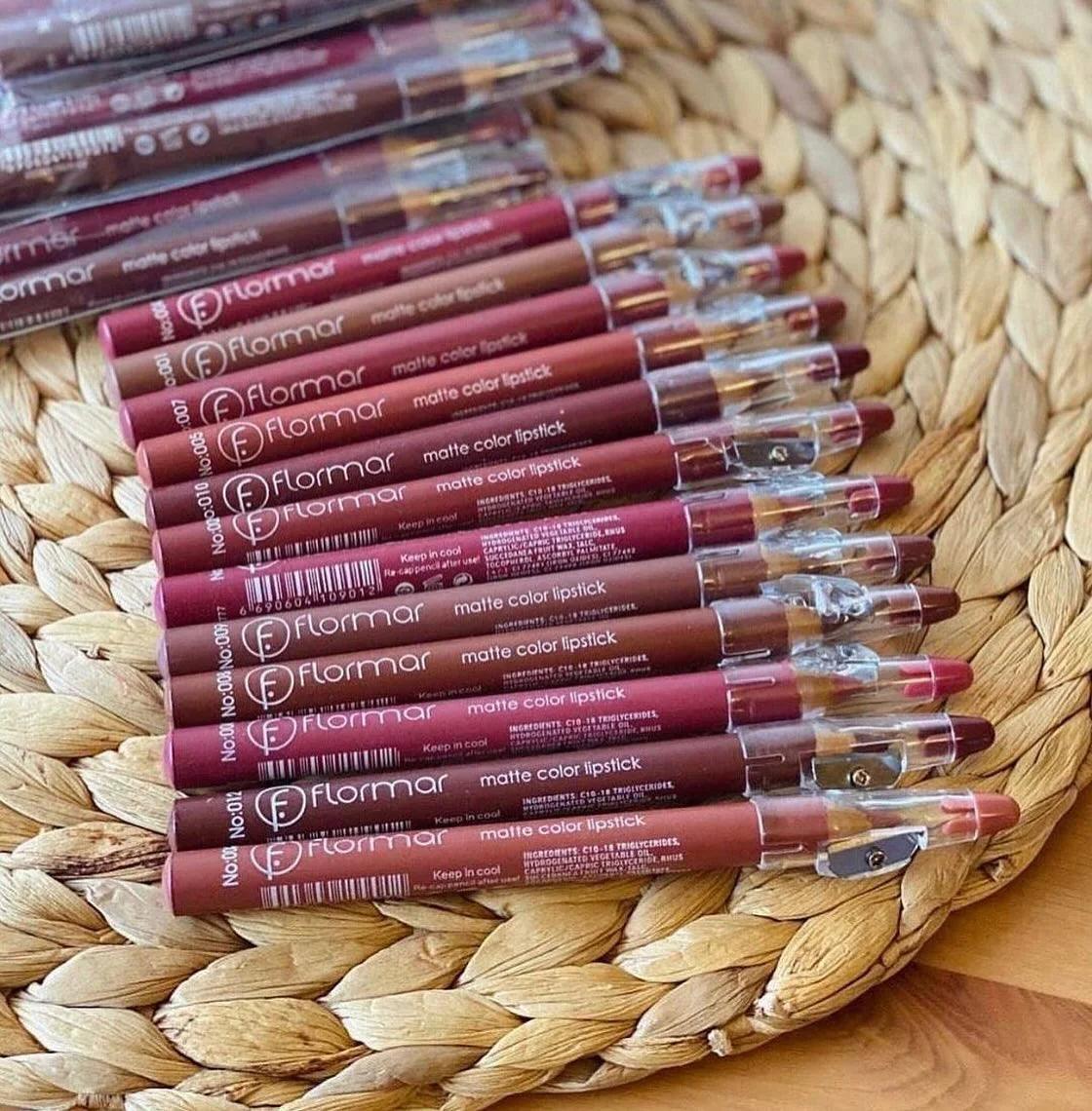 Flormar Lip Pencil – Pack of 12 - Buy Online in Pakistan at Cosmia.pk