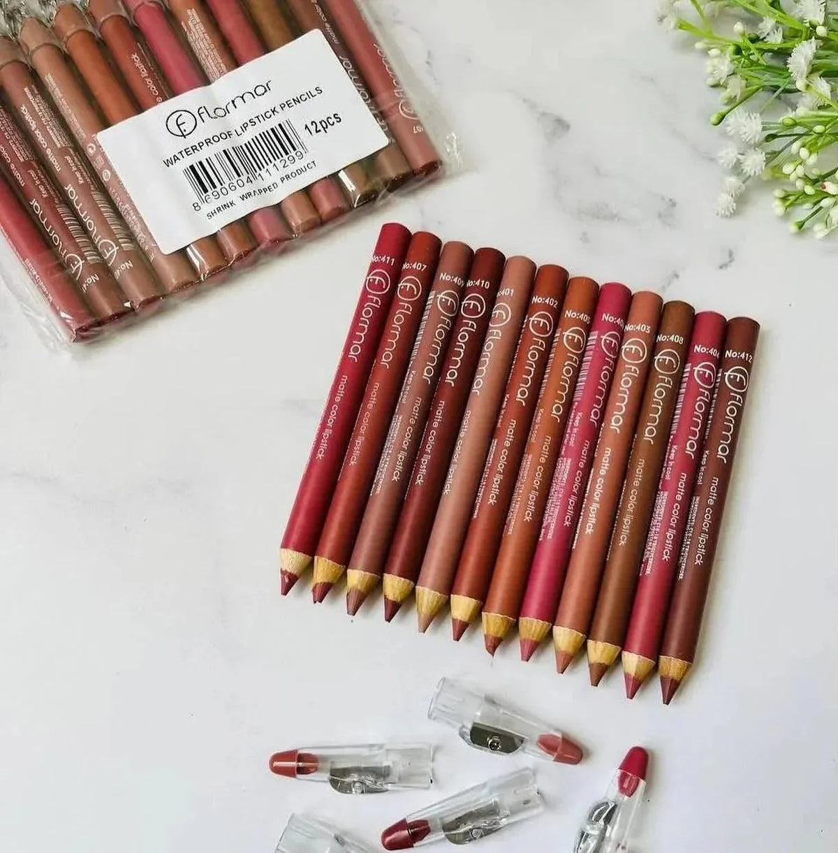 Flormar Lip Pencil – Pack of 12 - Buy Online in Pakistan at Cosmia.pk