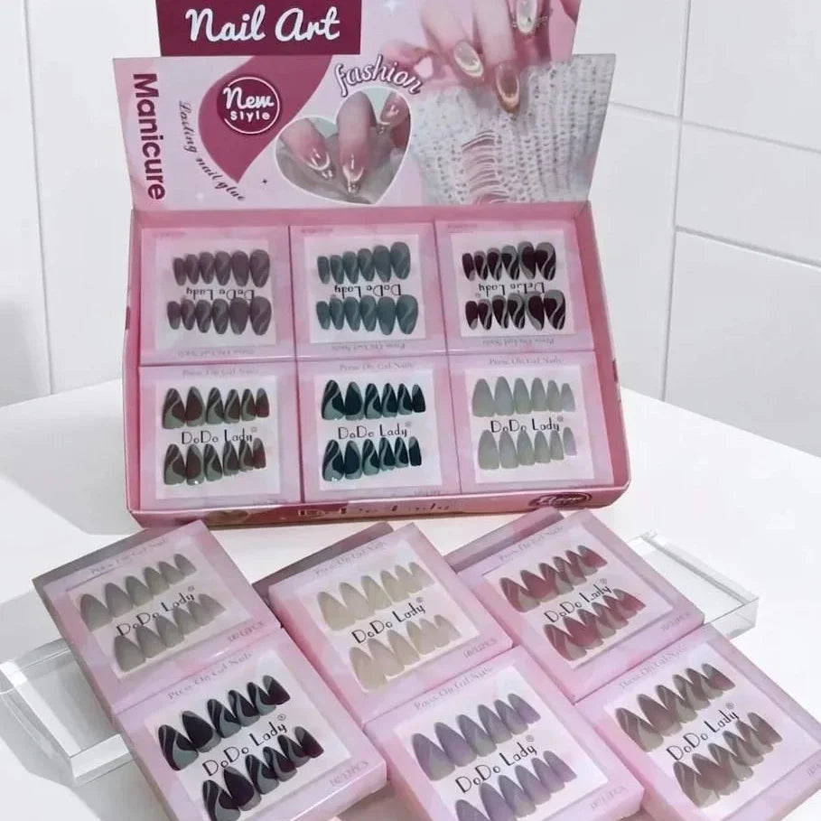 DoDo Lady Fashion Nail Art Press-On Set - 12Pcs - Buy Online in Pakistan at Cosmia.pk
