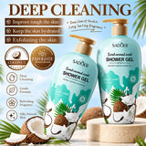 Sadoer Shower Gel Sweet Coconut 1000ml benefits