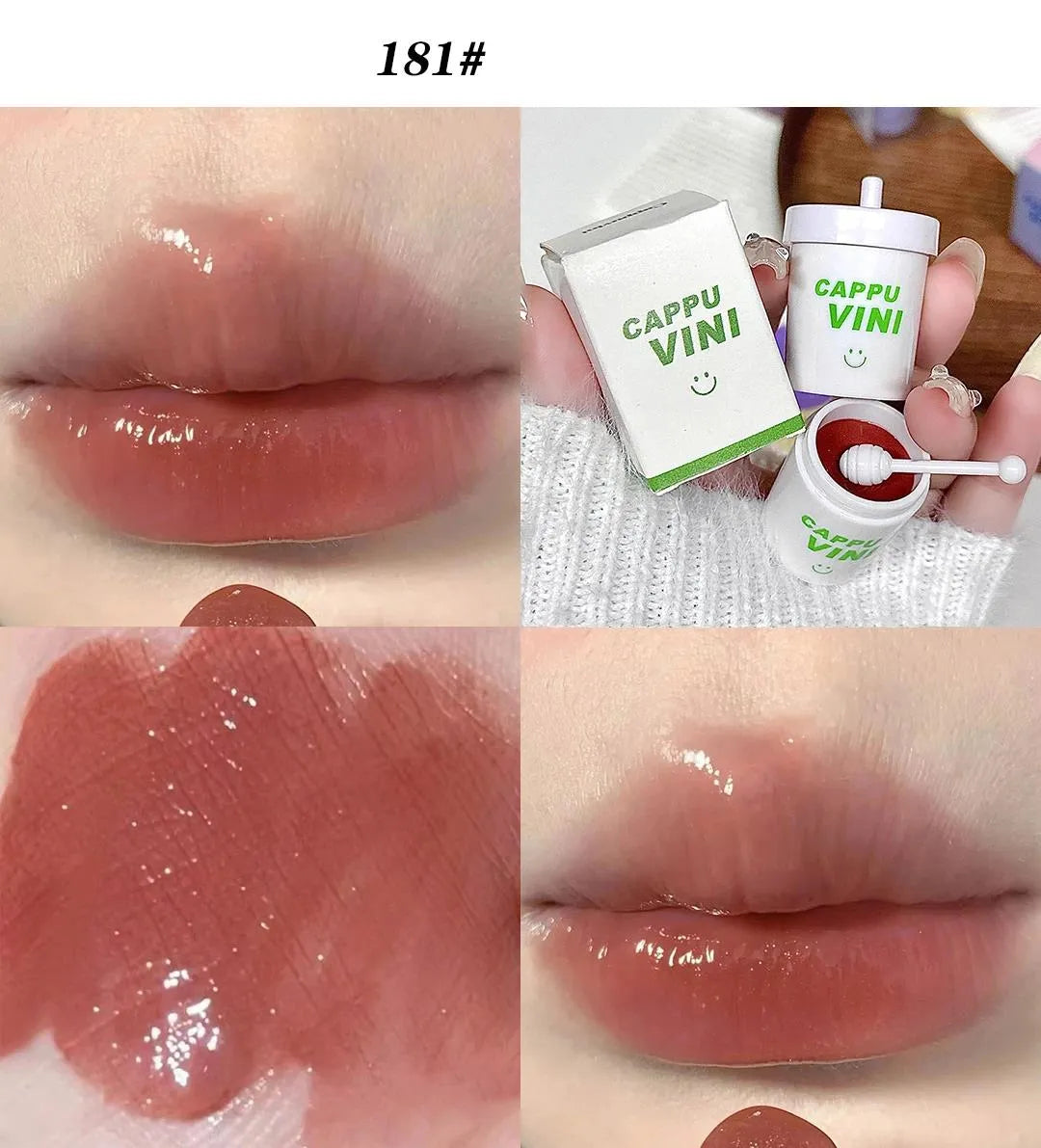 CAPPUVINI Stain-resistant Straw Cup Lip Gloss 3(Pcs) Set - Buy Online in Pakistan at Cosmia.pk