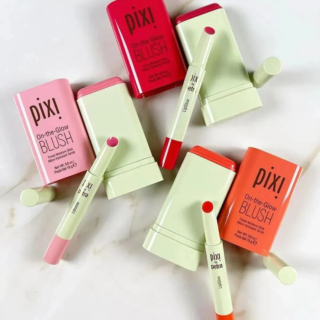 Pixi Lip Glow + Pixi On The Glow Blush Stick - Pack of 6 - Buy Online in Pakistan at Cosmia.pk