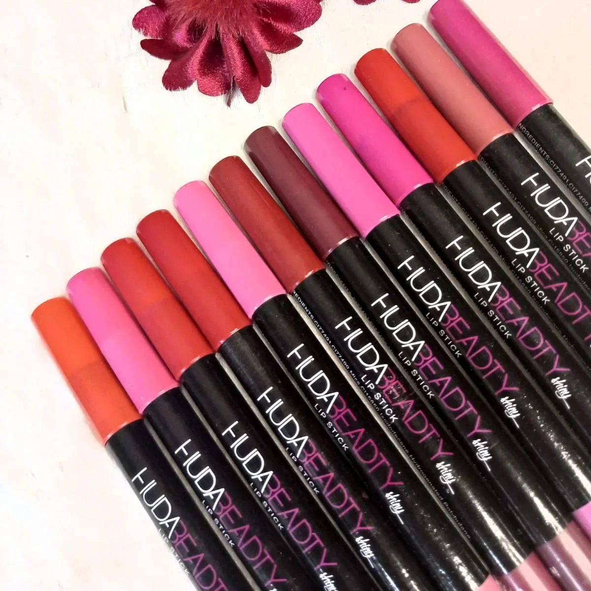 Huda Beadty Lip & Eye Color Pencil Pack Of 12 - Buy Online in Pakistan at Cosmia.pk