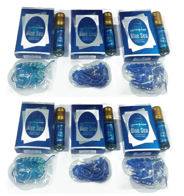 Original labbaik Blue Sea attar With Tasbeeh - 6ml - Buy Online in Pakistan at Cosmia.pk