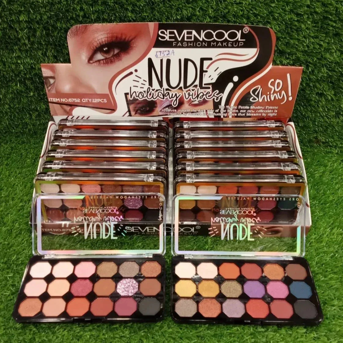 Sevencool 18 Color Nude Eyeshadow Pallete Each - Buy Online in Pakistan at Cosmia.pk