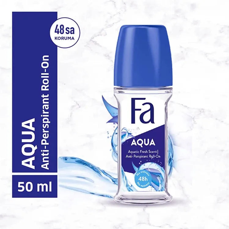 Fa Deodorant Roll-On Aqua - 50ml - Buy Online in Pakistan at Cosmia.pk