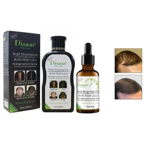 DISAAR 2 In 1 Hair Growth Essential Oil & Anti-Hair Loss Shampoo - Buy Online in Pakistan at Cosmia.pk