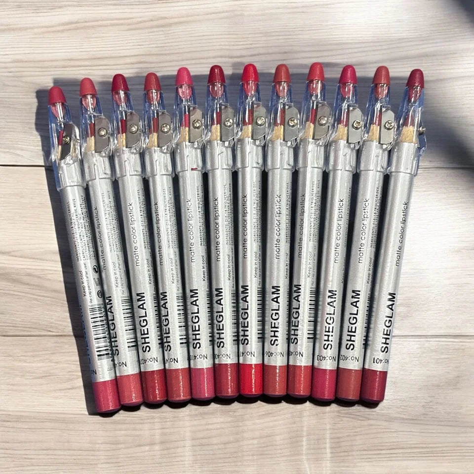 12Pcs Sheglam Matte Color Lipstick Pencil - Buy Online in Pakistan at Cosmia.pk