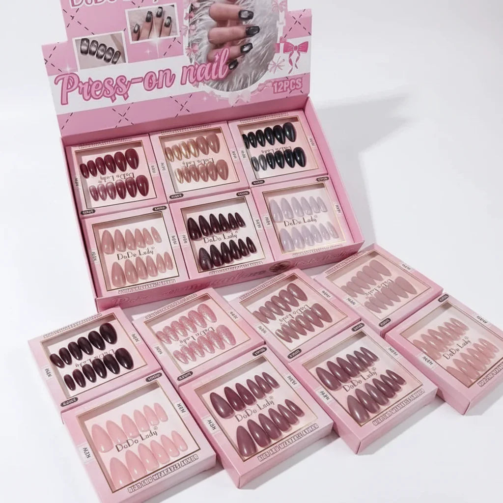 DoDo Lady Cat's Eye Press On Gel Nails - 12 Pcs - Buy Online in Pakistan at Cosmia.pk