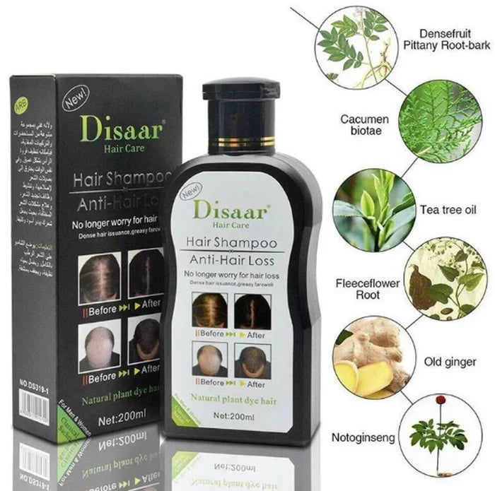 DISAAR 2 In 1 Hair Growth Essential Oil & Anti-Hair Loss Shampoo - Buy Online in Pakistan at Cosmia.pk