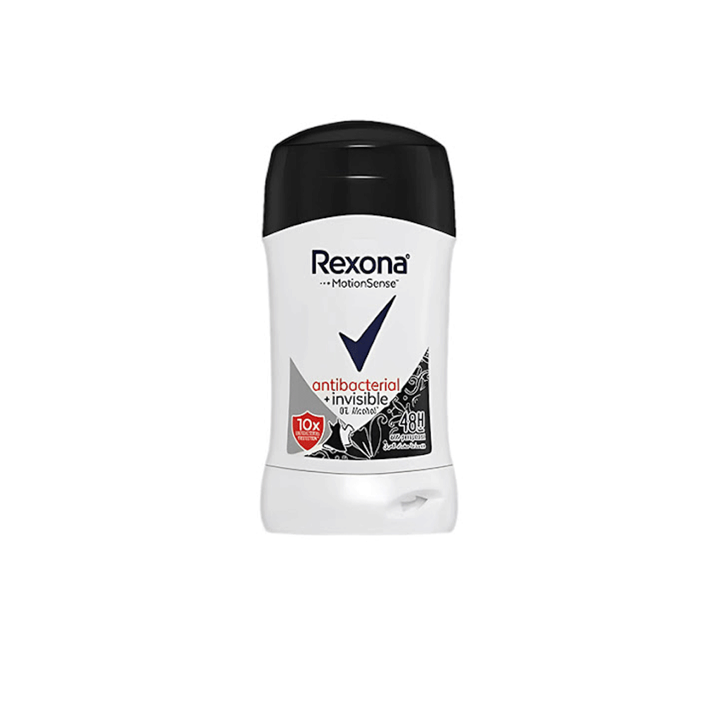Rexona Antibacterial+invisible 48h Deodorant Stick 40g - Buy Online in Pakistan at Cosmia.pk