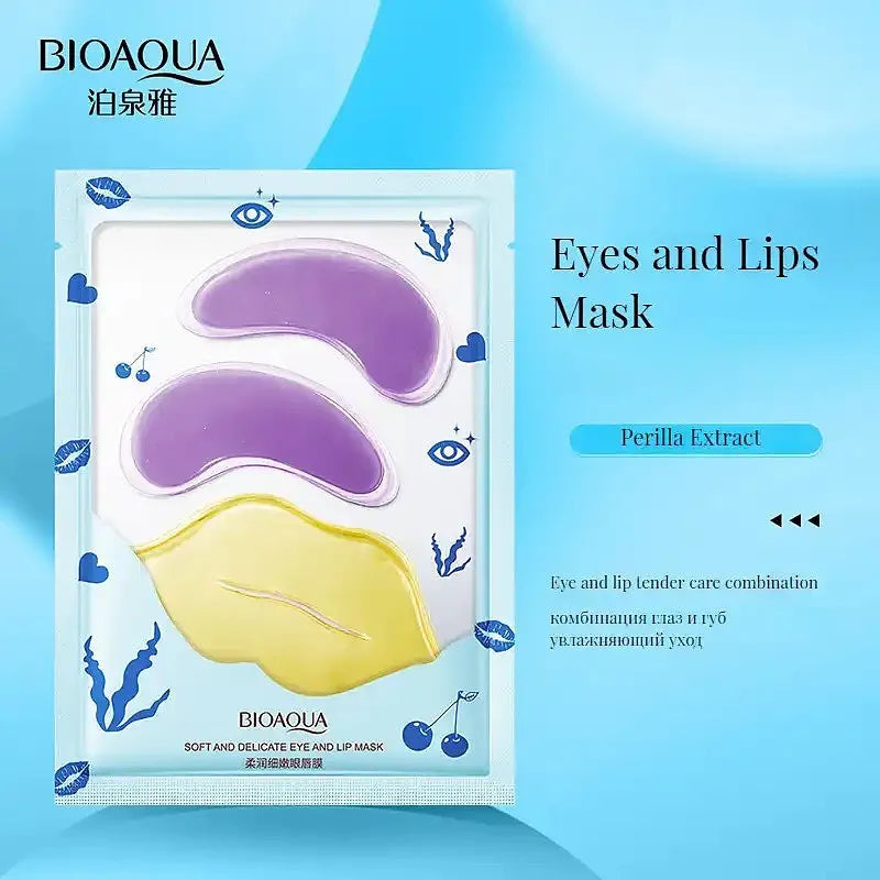 Bioaqua Nourishing Repairing Delicate Lip and Eye Mask set - Buy Online in Pakistan at Cosmia.pk