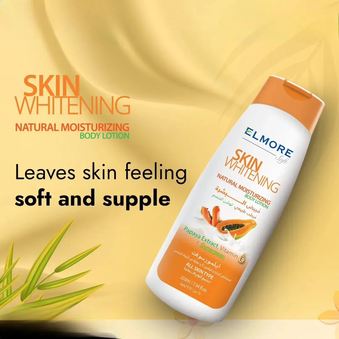 Elmore Papaya Skin Whitening Body Lotion- 250ml - Buy Online in Pakistan at Cosmia.pk