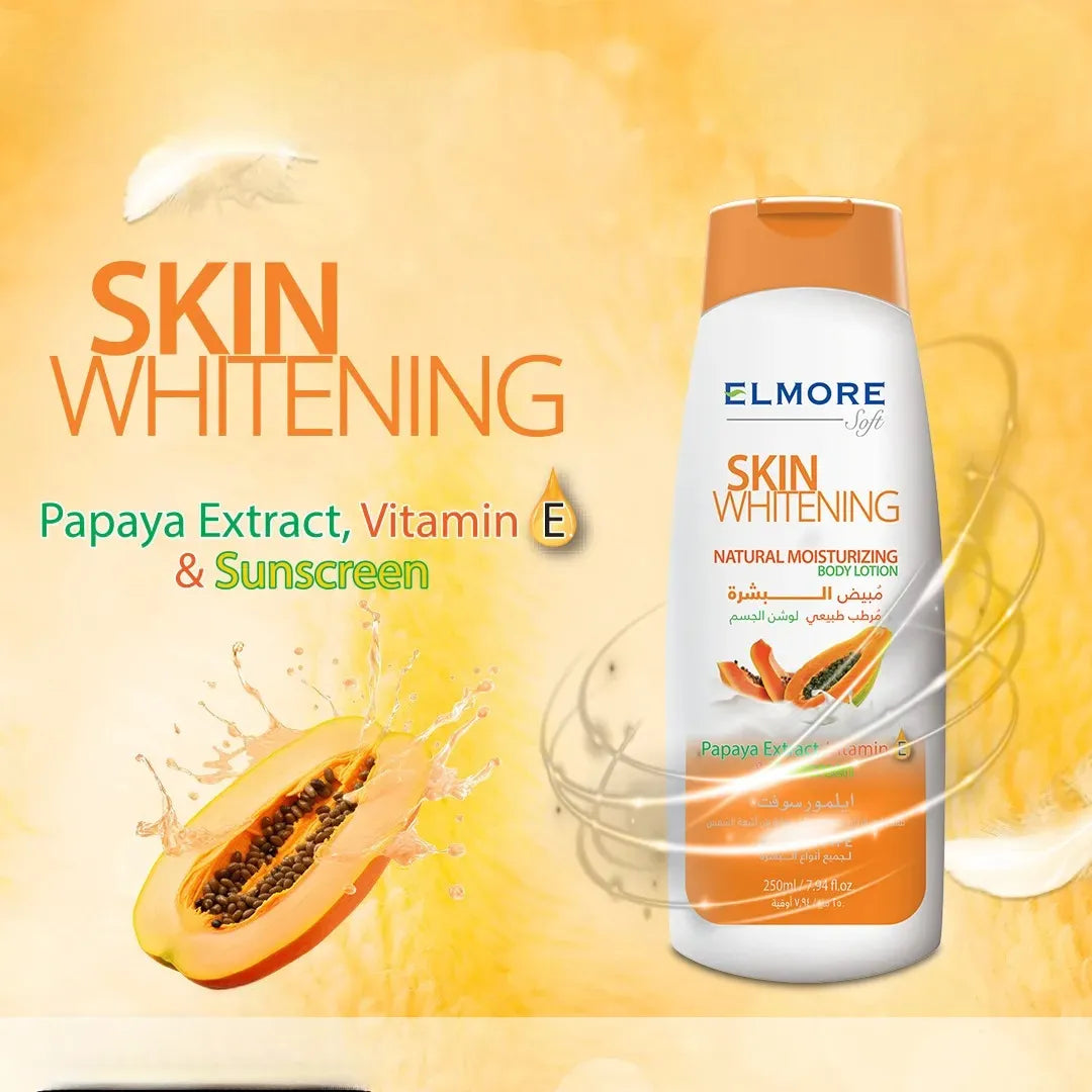 Elmore Papaya Skin Whitening Body Lotion- 250ml - Buy Online in Pakistan at Cosmia.pk