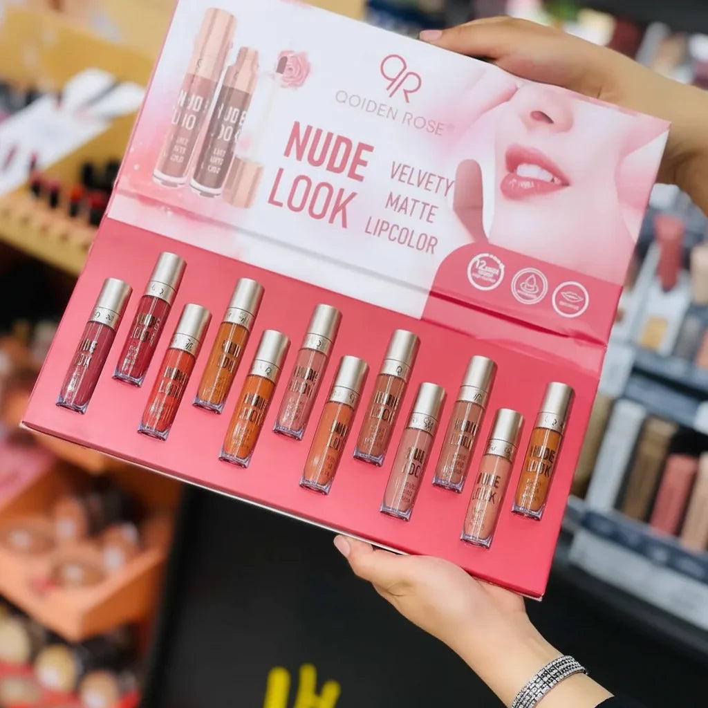 Qoiden Ross Nudes Look Lip Gloss - Pack of 12 - Buy Online in Pakistan at Cosmia.pk