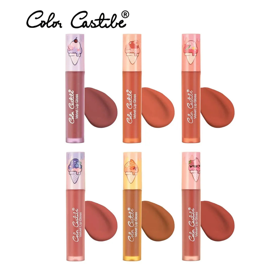 Color Castle Velvet Lip Gloss Pack of 6 - Buy Online in Pakistan at Cosmia.pk