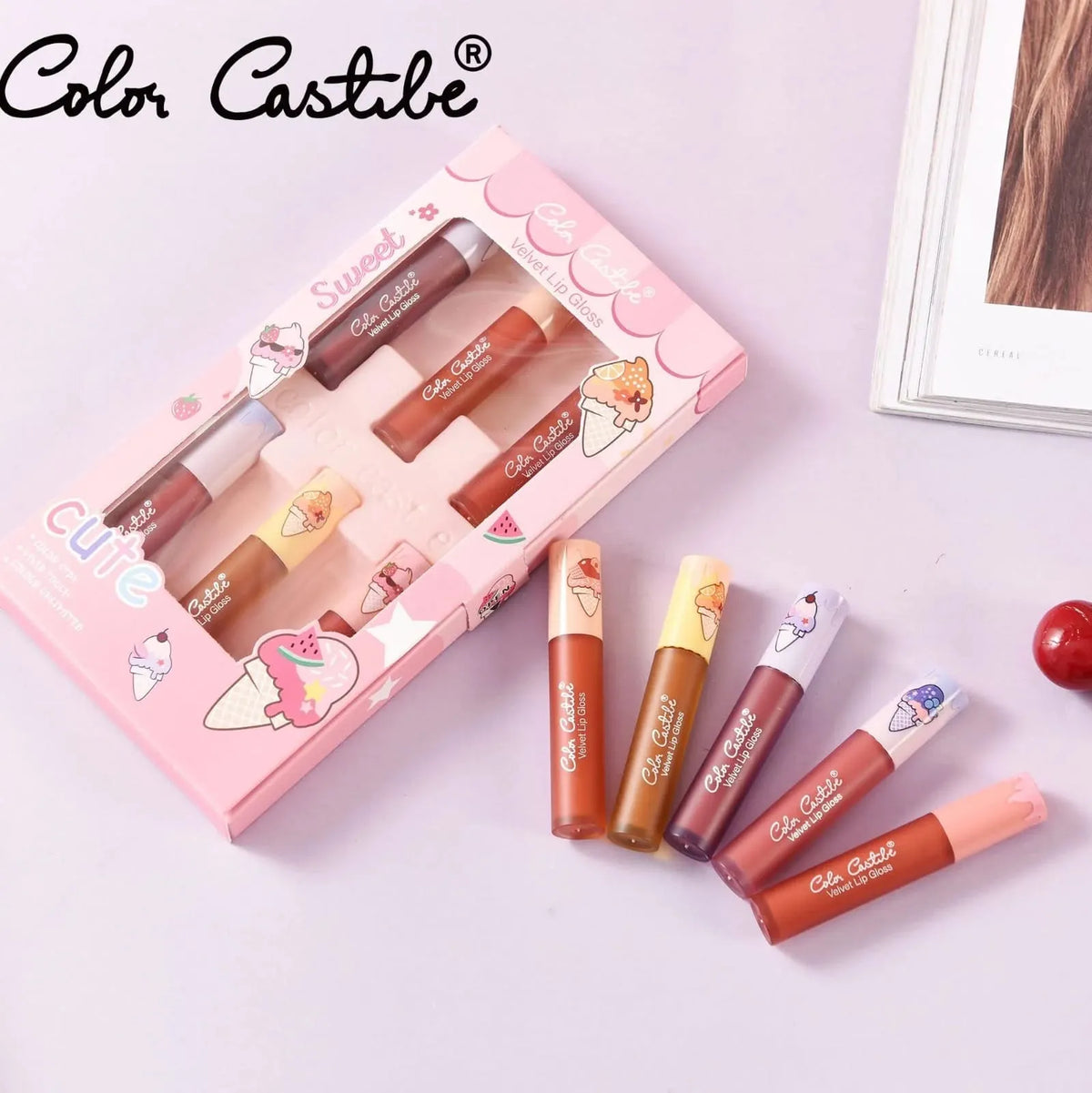 Color Castle Velvet Lip Gloss Pack of 6 - Buy Online in Pakistan at Cosmia.pk
