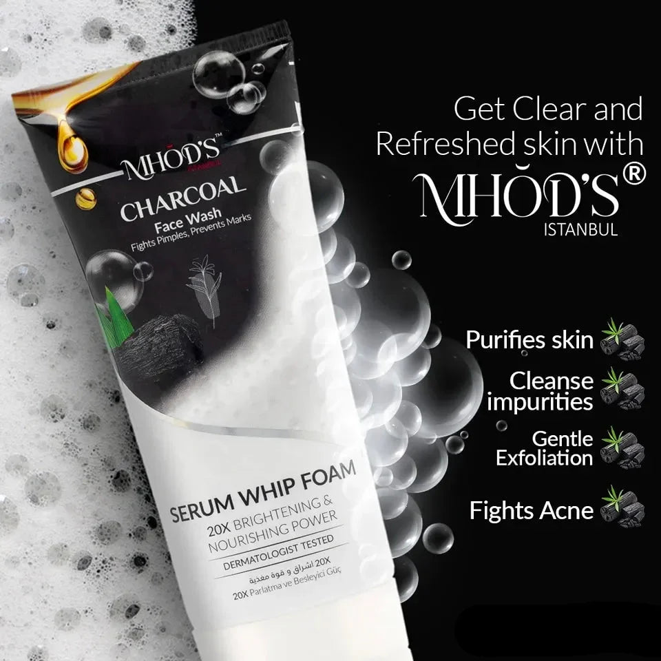 Mhod’s Istanbul Charcoal Facial Foam - 100g - Buy Online in Pakistan at Cosmia.pk