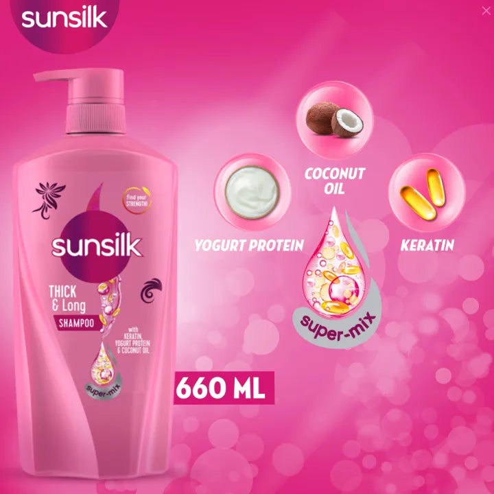 Sunsilk Shampoo Thick & Long - Buy Online in Pakistan at Cosmia.pk