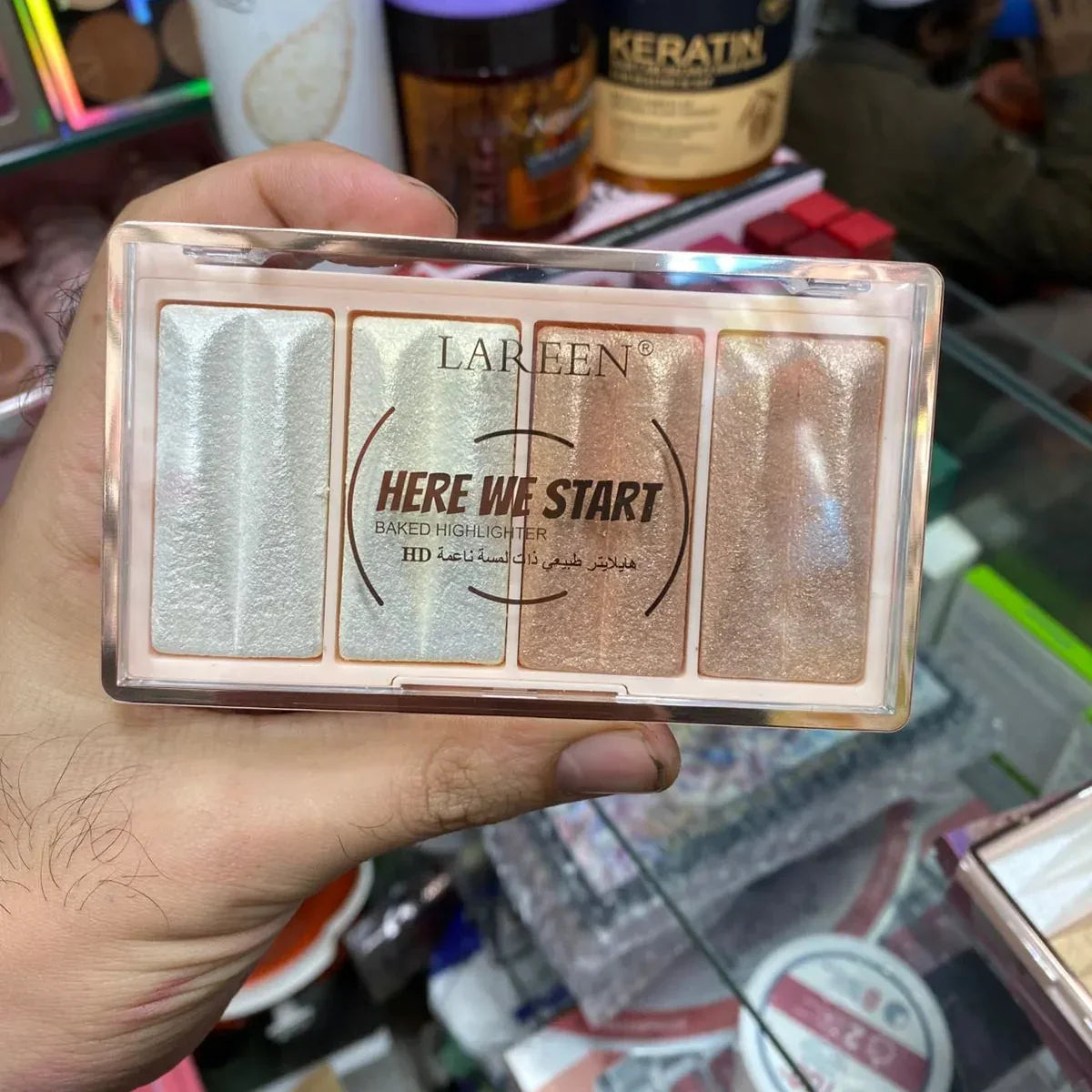 4 Colors Lareen Highlighter Palette - Buy Online in Pakistan at Cosmia.pk