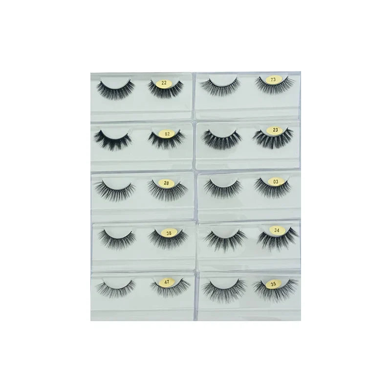 Glamorous Face 4D Mink Hair Eyelashes 10 Pieces GF 8063 - Buy Online in Pakistan at Cosmia.pk