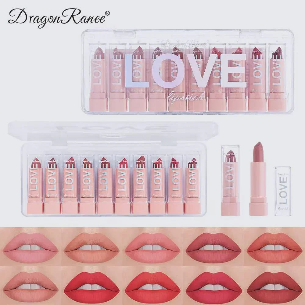 Dragon Ranee - Mini Velvet Lipstick Set of 10 - Buy Online in Pakistan at Cosmia.pk