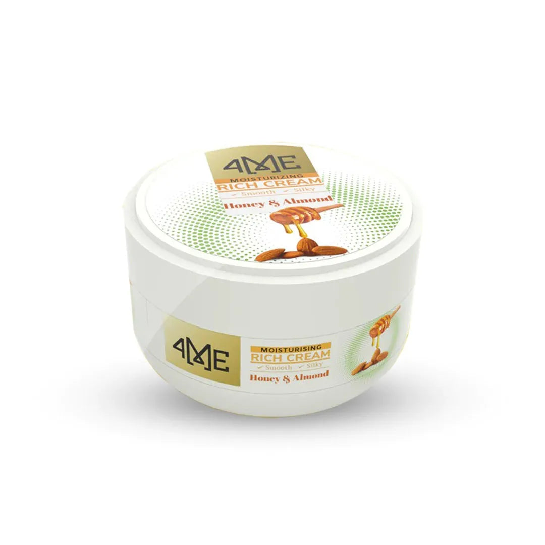 4ME Rich Moisturizing Cream Honey & Almond 200ml - Buy Online in Pakistan at Cosmia.pk