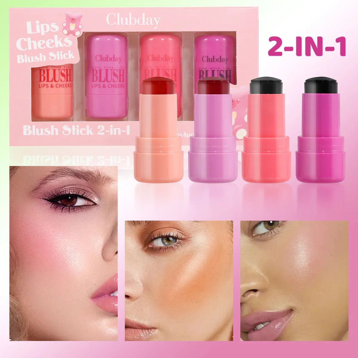 4 Pcs Victoria Key 2 in 1 Jelly Blush - Buy Online in Pakistan at Cosmia.pk