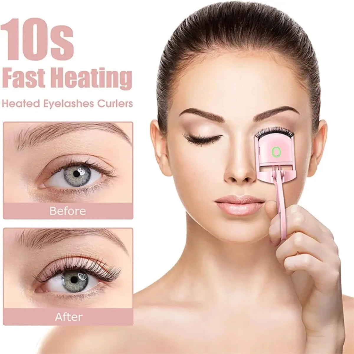 Electric Heated Eyelash Curler Rechargeable Eyelashes Curls - Buy Online in Pakistan at Cosmia.pk