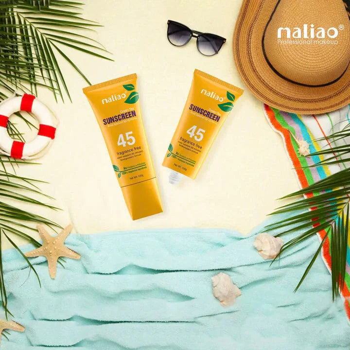 Maliao Green Tea Sunscreen SPF 45 PA+++ - 100g - Buy Online in Pakistan at Cosmia.pk