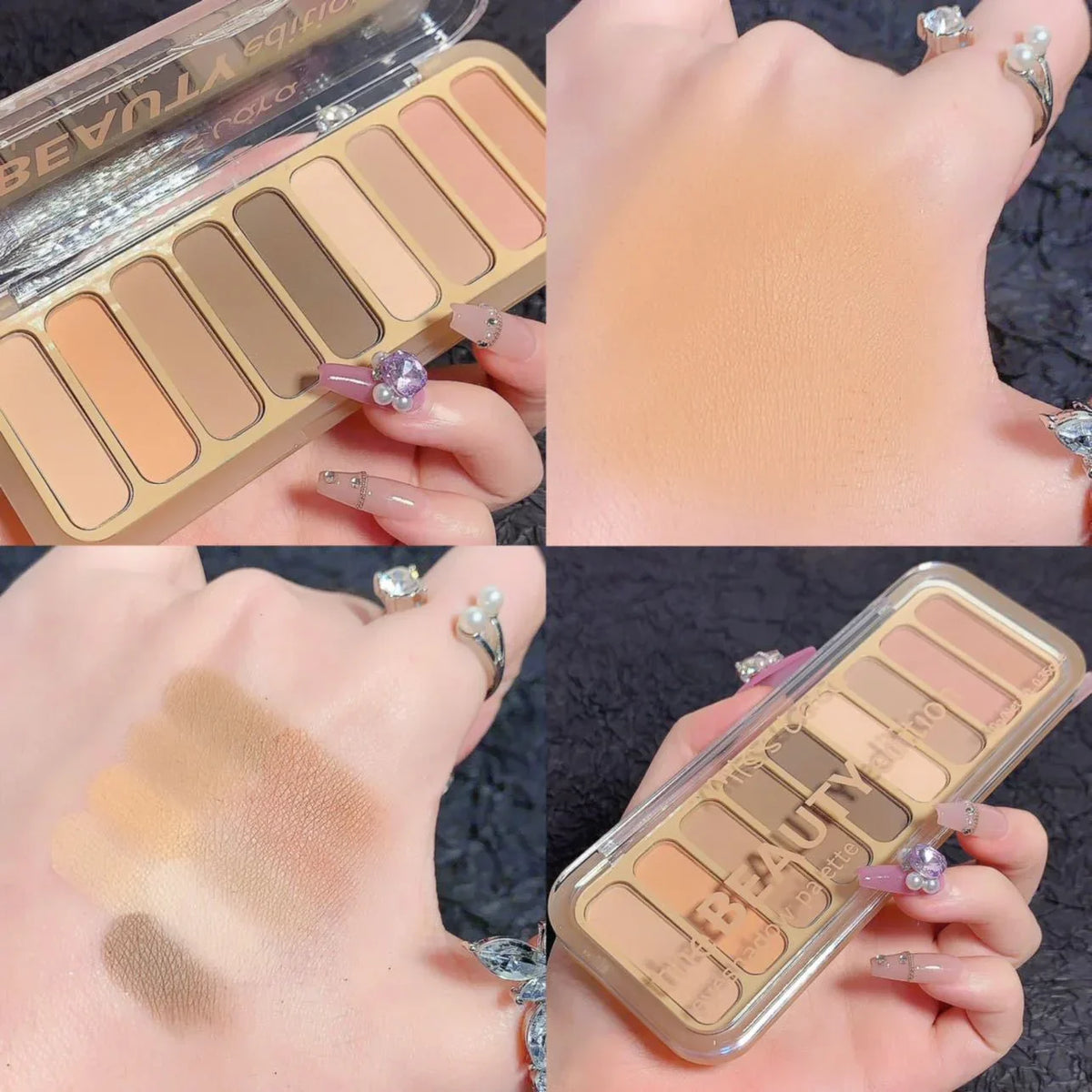 Miss Lara 9-color Blush Highlighter Eyeshadow Palette - Buy Online in Pakistan at Cosmia.pk