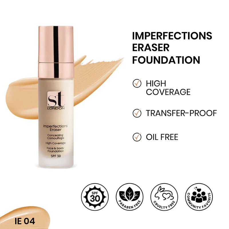 ST London Imperfection Eraser Concealing Foundation, SPF 30 - Buy Online in Pakistan at Cosmia.pk