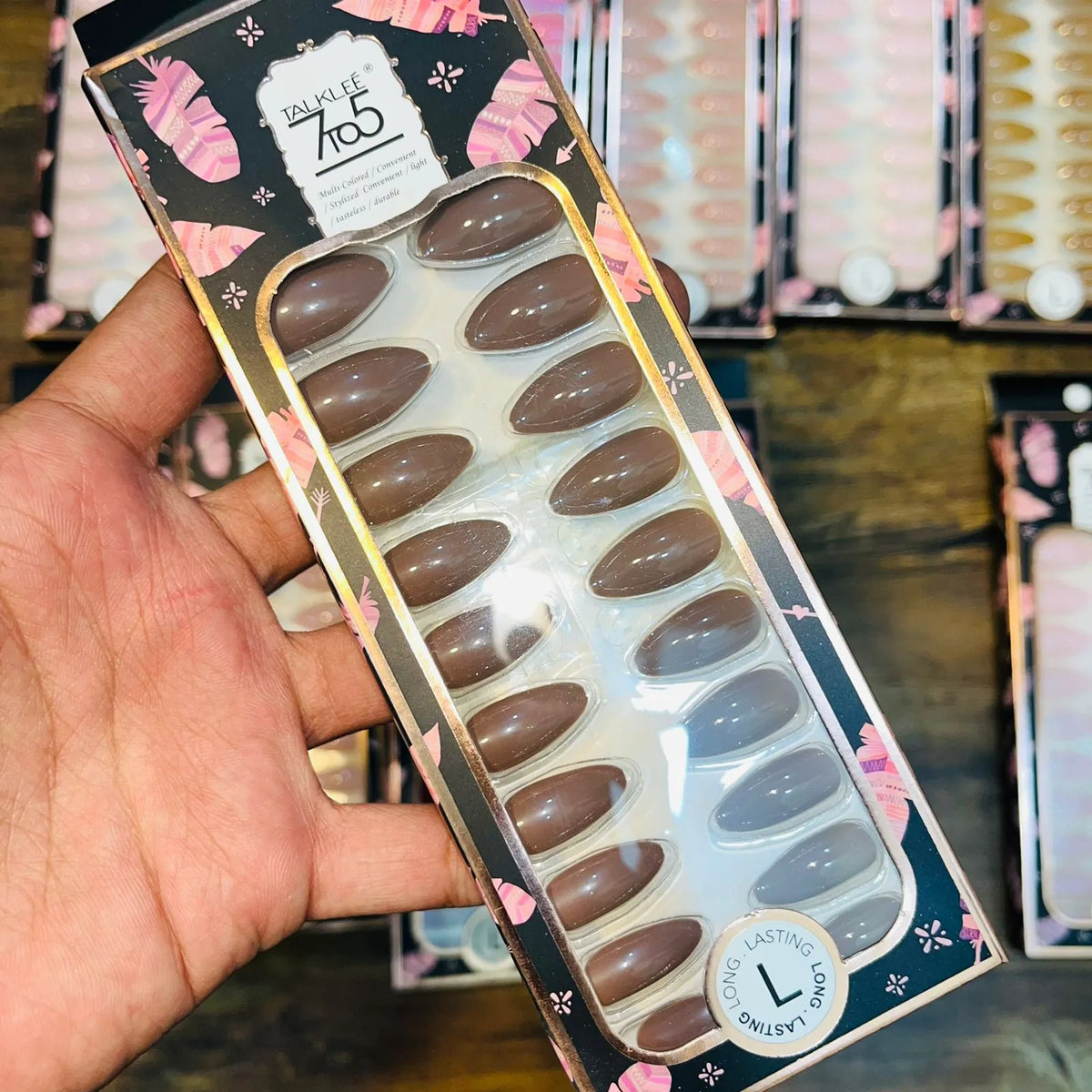 7To5 Talklee Matte Artifical Nails With Free Stickers - Buy Online in Pakistan at Cosmia.pk