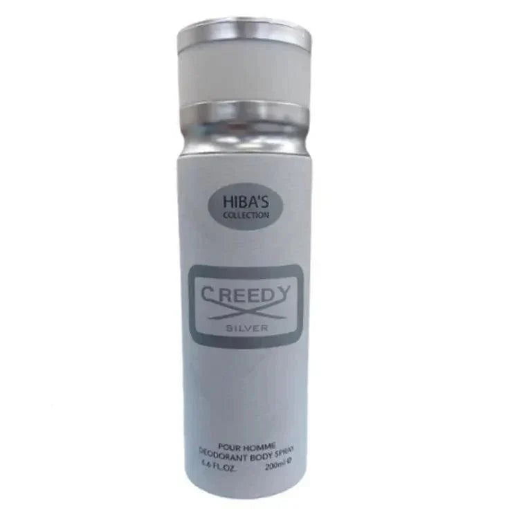 HIBA'S Collections Body Spray 200 ML Creedy Silver - Buy Online in Pakistan at Cosmia.pk