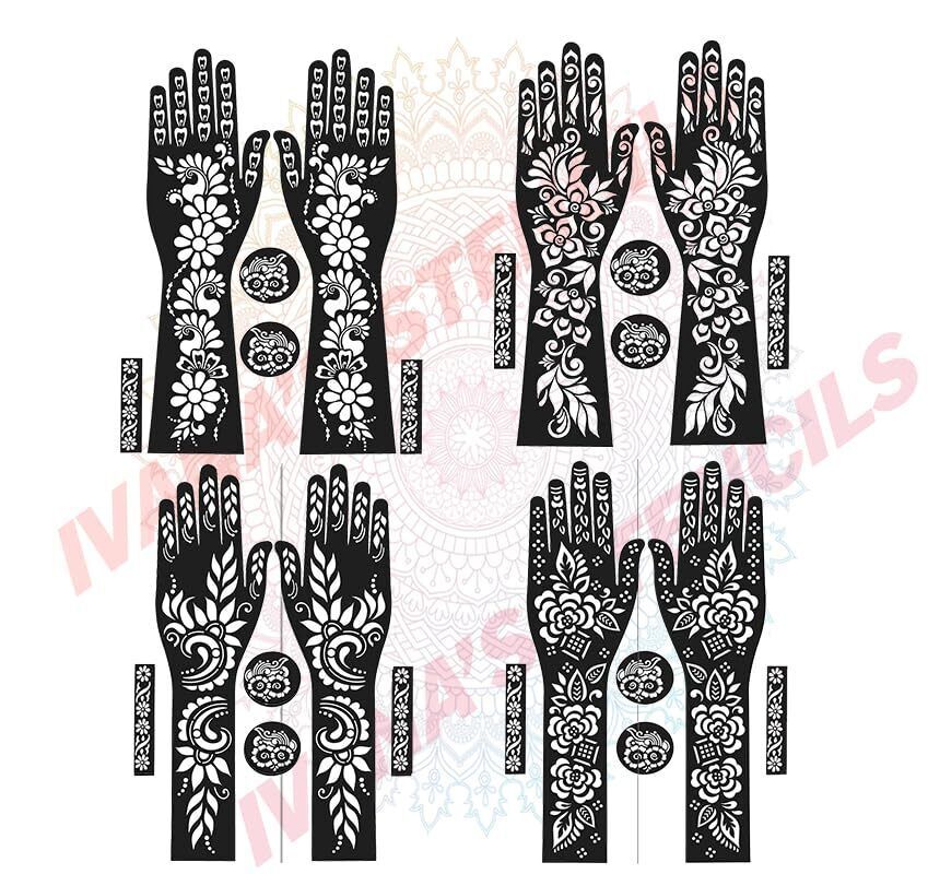 Full Hand Mehndi Stencil Design - Buy Online in Pakistan at Cosmia.pk