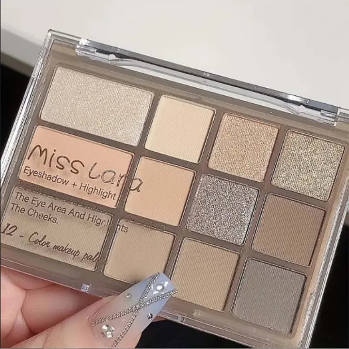 Miss Lara 12-Color Eyeshadow Palette - Buy Online in Pakistan at Cosmia.pk